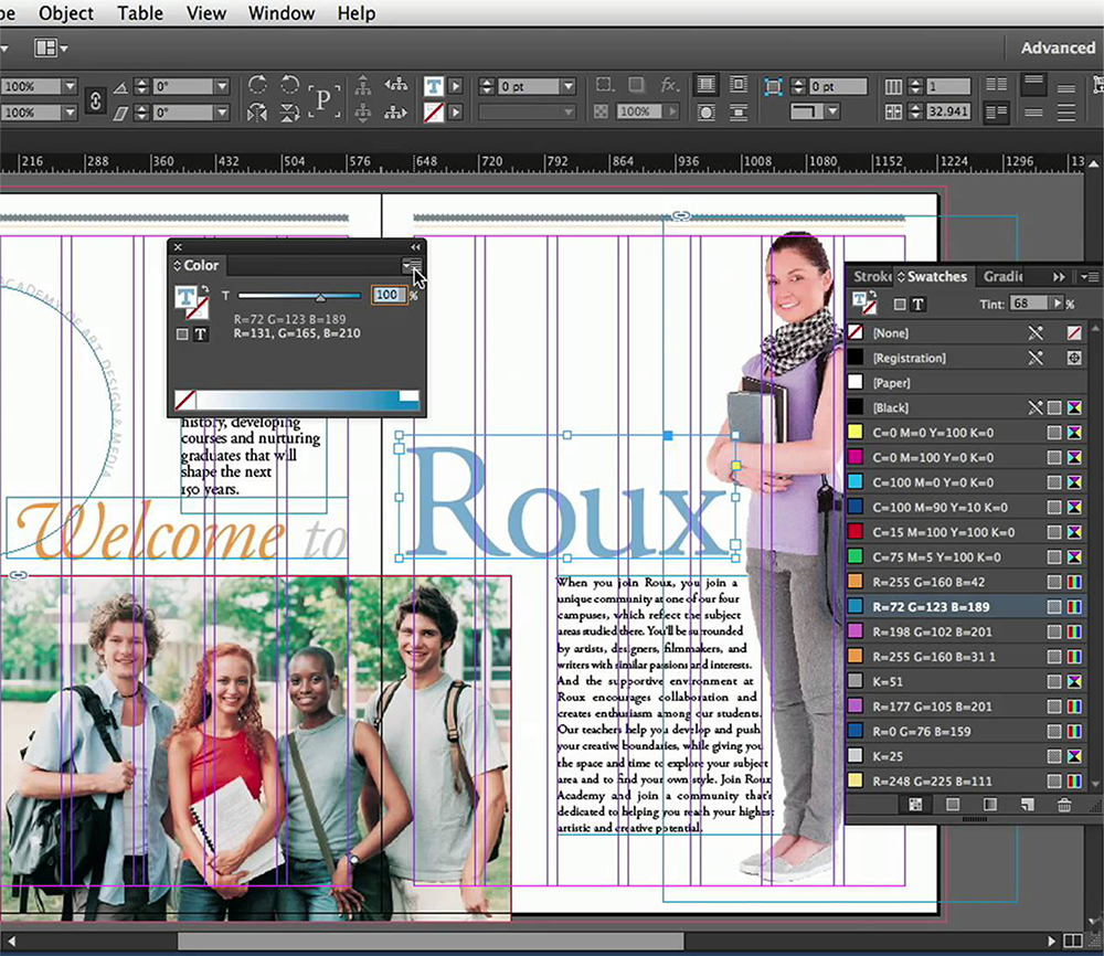 InDesign giúp tạo nhận diện thương hiệu chuyên nghiệp