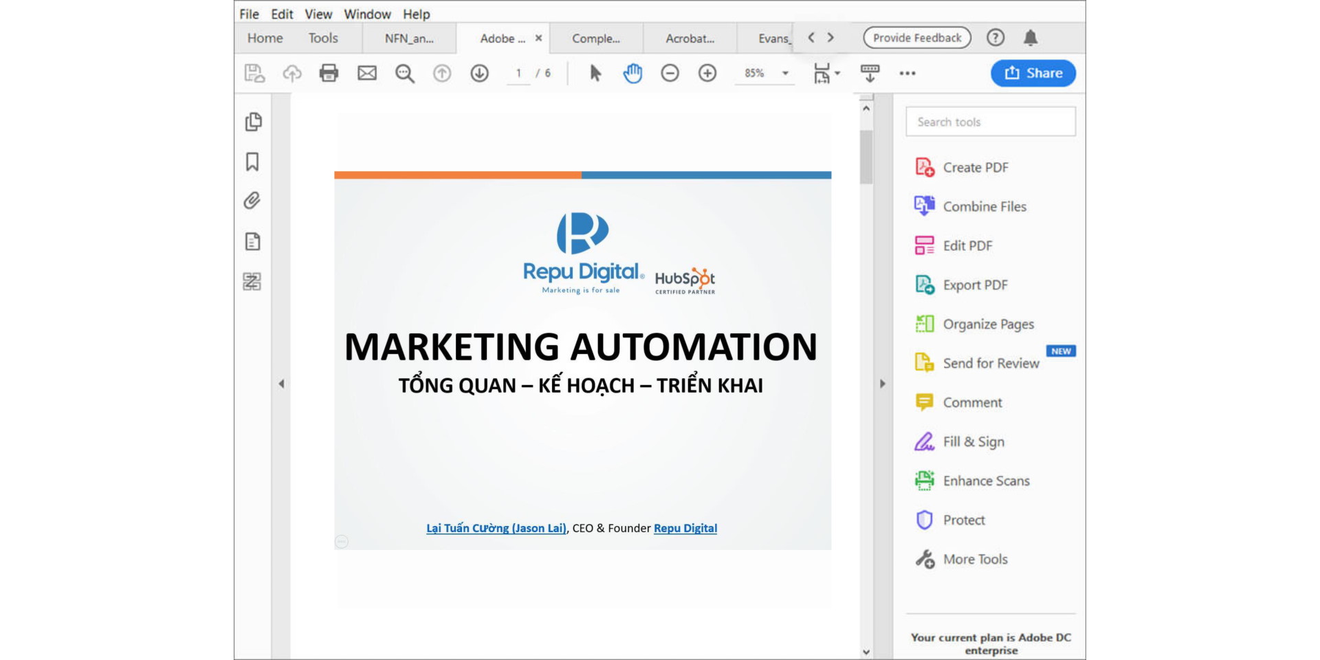 Chỉnh sửa PDF Adobe Việt Nam