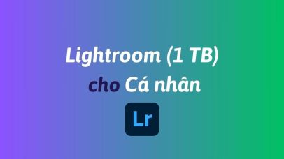 Mua Lightroom (1 TB) cho cá nhân bản quyền chính hãng